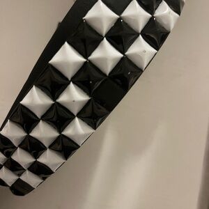 Black and White Studded Headband
